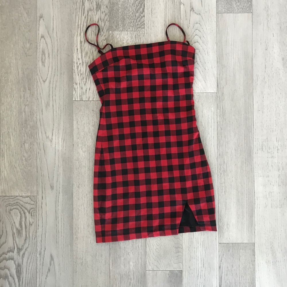 Sahara Ray x NAKD check mini dress